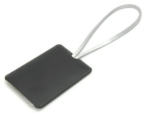 Alta Black & Silver Luggage Tag