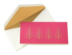 Hand Engraved Gold Scroll Trees