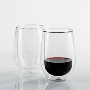 Steady-Temp Double Wall Cabernet Stemless Wine Glasses - Set of 2