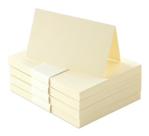 Ecru Placecards, 64 lb. Cards