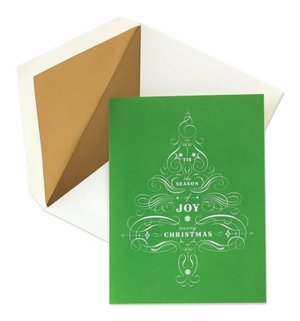 Calligraphy Tree Holiday Boxed Cards
