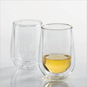 Steady-Temp Double Wall Chardonnay/Chablis Stemless Wine Glasses - Set of 2