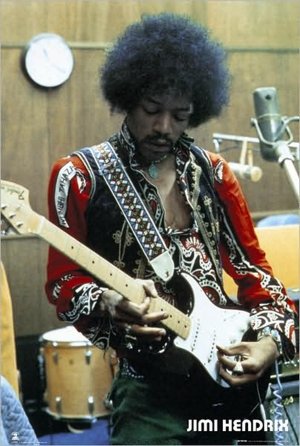 Jimi Hendrix - Studio - Poster