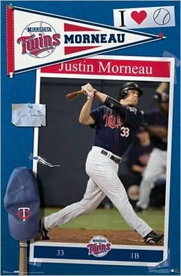 Twins - Justin Morneau - Poster