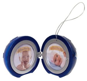 Musical Photo Frame Ornaments - Blue