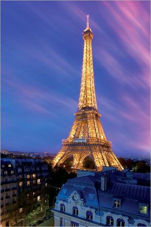 Eiffel Tower at Dusk - Poster