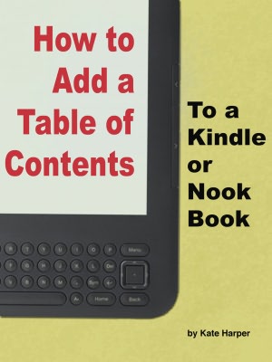 How to Add a Table of Contents to a Kindle or Nook Book
