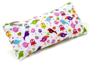Wacky Birds Tweet Pencil Pouch 4 x 9