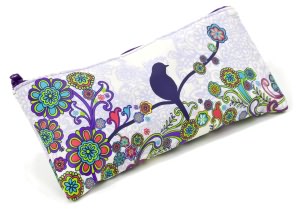Bohemian Bird Pencil Pouch 4 x 9