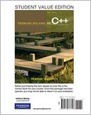 Student Value Edition for Problem Solving with C++