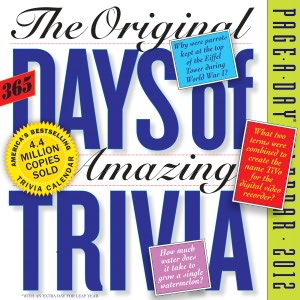 2012 The Original 365 Days of Amazing Trivia Page-A-Day Calendar