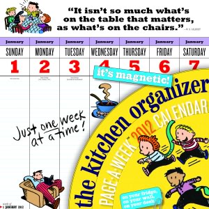 2012 Kitchen Organizer Page-A-Week Wall Calendar