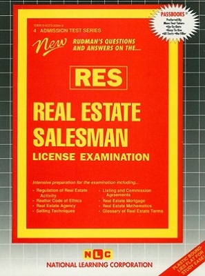 Real Estate License Online on Real Estate Salesman License Examination By Jack Rudman Real Estate
