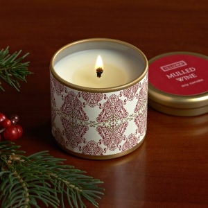 Mulled Wine Mini Pillow Tin Candle