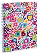 Dotty Hearts Lined Theme Book (8x10.5)