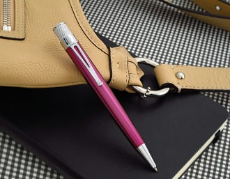 Tornado Classic Lacquer Rollerball Pen, Pink