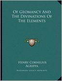 Of Geomancy And The Divinations Of The Elements