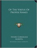Of The Virtue Of Proper Names