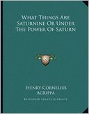What Things Are Saturnine Or Under The Power Of Saturn