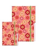 Red Posies Edgewise Medium Journal