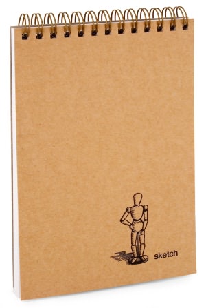 Kraft Art Model Mini Sketch Book 4.5x6.75