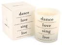 Quotable Candle Dance Love Sing Live by Quotable: Product Image