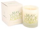 Quotable Candle May you be happy always by Quotable: Product Image