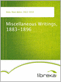 Miscellaneous Writings, 1883-1896