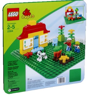 LEGO Large Green Building Plate 2304