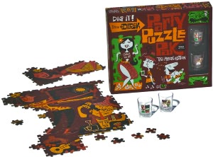 Derek Tiki Freak Edition Shot Glass 500 Piece Puzzle Party Pak