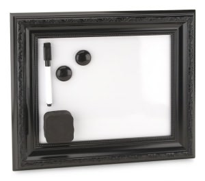 Black Frame Magnetic Dry Erase Board 8 x 10