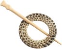 Wicker Shawl Pin-Round