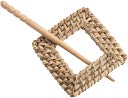 Wicker Shawl Pin-Square