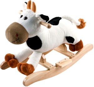 Happy Trails Plush Rocking Plush with Sounds - Connie Cow