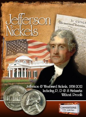 Jefferson Nickels Album, 1938-2012 P&D&S Without Proofs