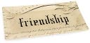 Friendship Glass Tray 9 x 4.5 by Fringe Studio: Product Image