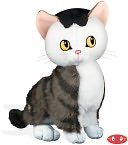 The Shy Little Kitten 6.5 inch Plush Toy by YOTTOY: Product Image