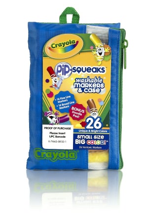 Crayola 26 Count Pip-Squeaks Portfolio