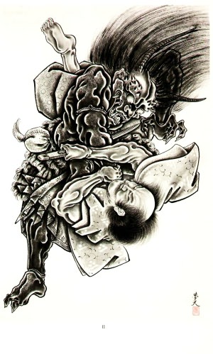 THE SAMURAI SPIRIT 100 Samurai and Demon Japanese Tattoo Designs