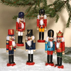 BARNES & NOBLE | Wooden Nutcracker Ornament Set of 6 by Kurt S. Adler