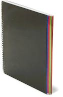 Black Spiral Medium Notebook