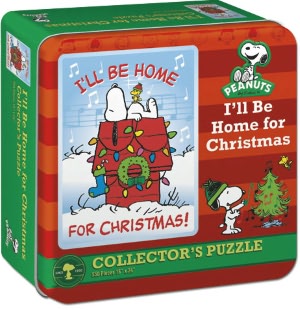 Charlie Brown I'll Be Home For Xmas Puzzle