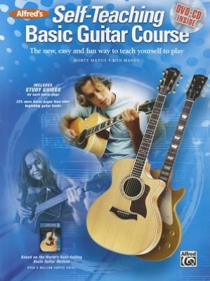 Alfred's Self-Teaching Basic Guitar Course: The new, easy and fun way to teach yourself to play, Book, CD & DVD