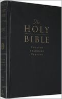 ESV Large Print Bible: English Standard Version, black genuine leather