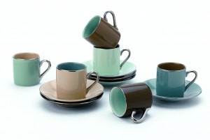 Birch Espresso Cup & Saucer Gift Set, 2.5 oz