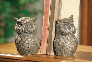 Iron Owl Bookends