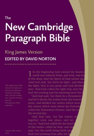 New Cambridge Paragraph Bible Personal Size Black Calfskin KJ595:T