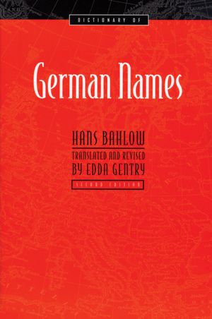 Dictionary of German Names