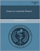 Essays In Corporate Finance.
