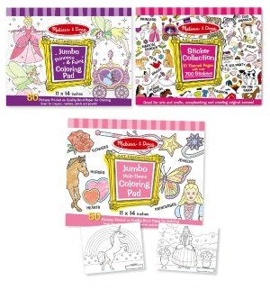 Girls Coloring Book Activity Bundle